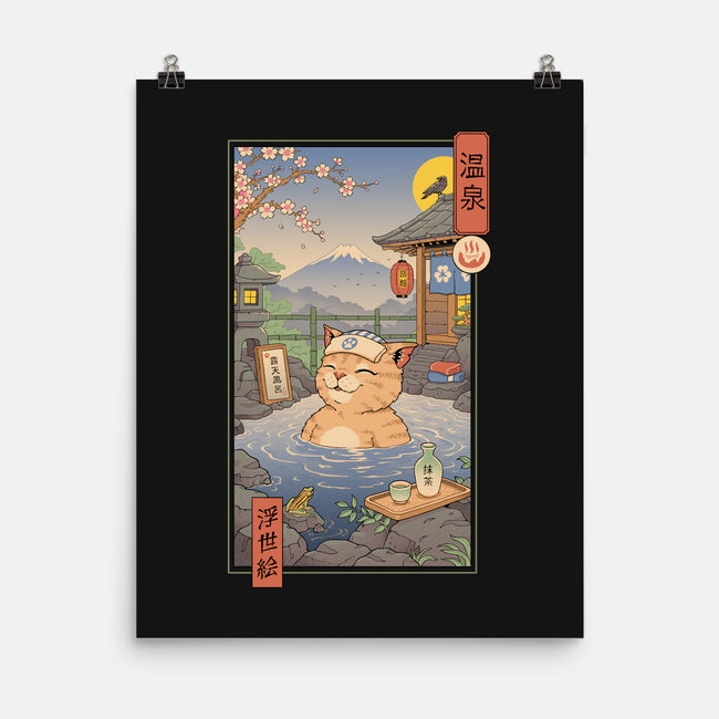 Onsen Cat Meowster-None-Matte-Poster-vp021
