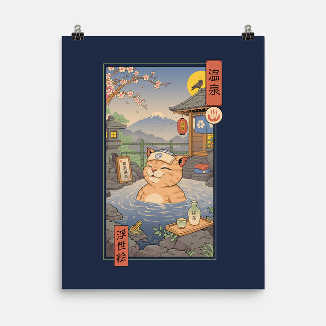 Onsen Cat Meowster-None-Matte-Poster-vp021