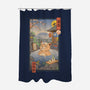 Onsen Cat Meowster-None-Polyester-Shower Curtain-vp021