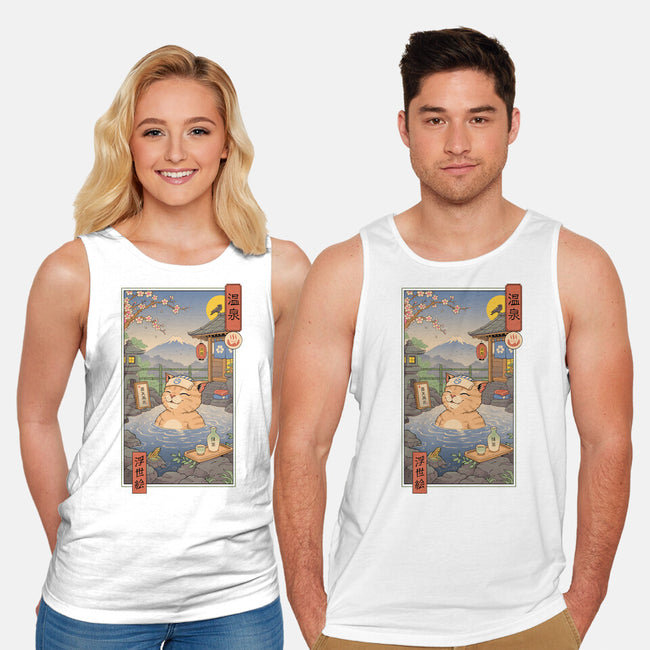 Onsen Cat Meowster-Unisex-Basic-Tank-vp021
