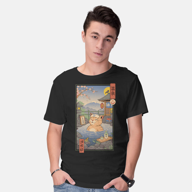 Onsen Cat Meowster-Mens-Basic-Tee-vp021