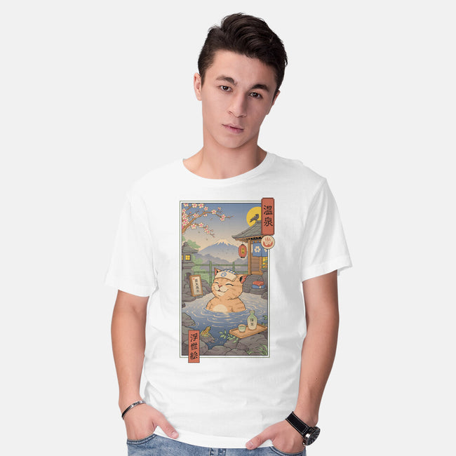 Onsen Cat Meowster-Mens-Basic-Tee-vp021