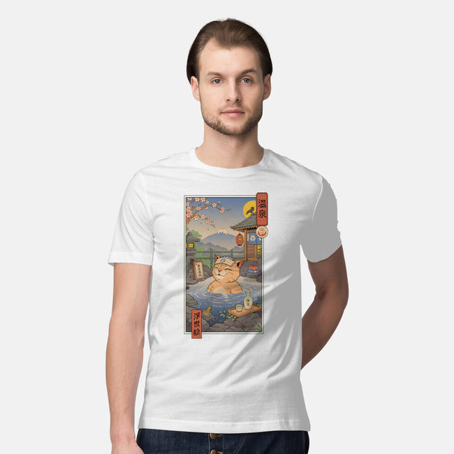 Onsen Cat Meowster-Mens-Premium-Tee-vp021