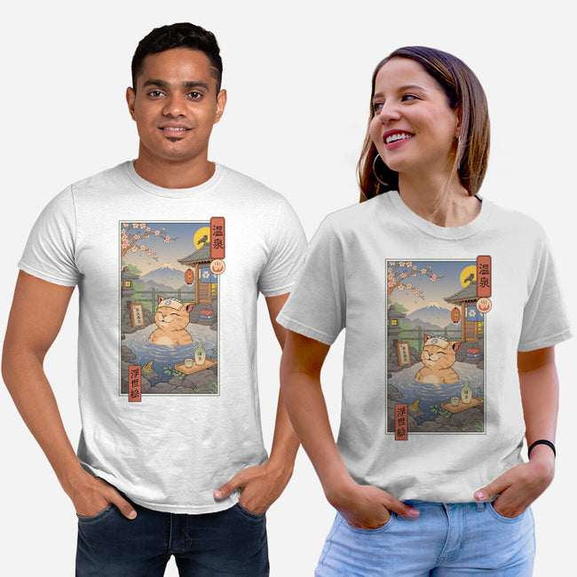 Onsen Cat Meowster-Unisex-Basic-Tee-vp021