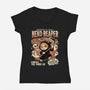 Neko Reaper-Womens-V-Neck-Tee-P1yu5h