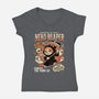 Neko Reaper-Womens-V-Neck-Tee-P1yu5h