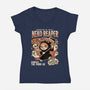 Neko Reaper-Womens-V-Neck-Tee-P1yu5h
