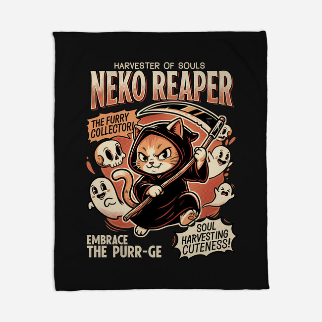Neko Reaper-None-Fleece-Blanket-P1yu5h