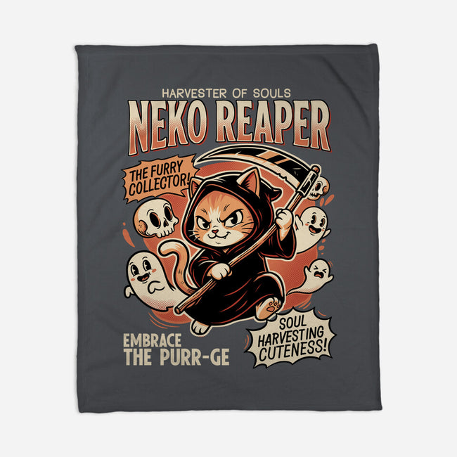 Neko Reaper-None-Fleece-Blanket-P1yu5h