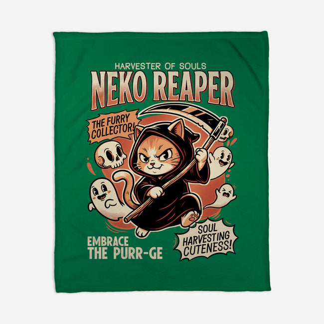 Neko Reaper-None-Fleece-Blanket-P1yu5h