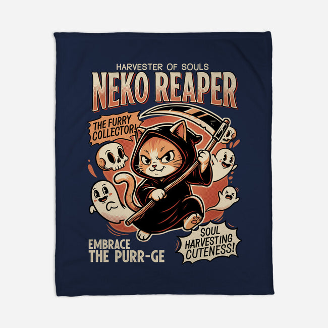 Neko Reaper-None-Fleece-Blanket-P1yu5h