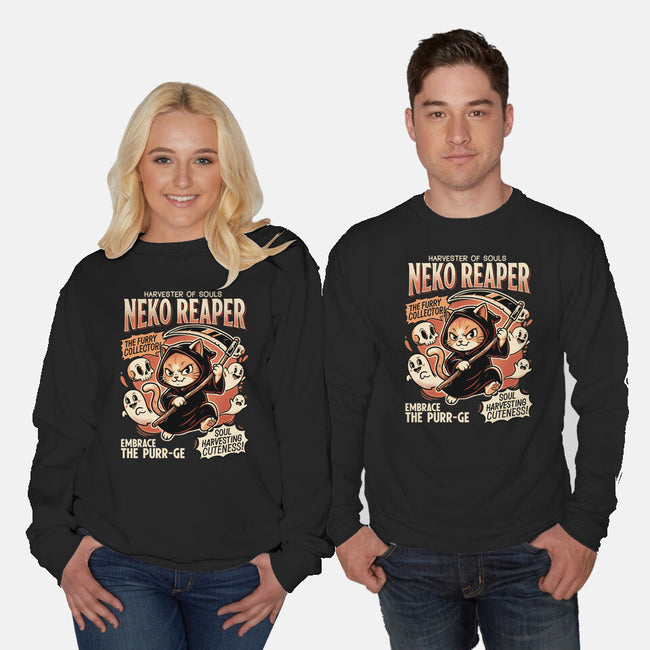 Neko Reaper-Unisex-Crew Neck-Sweatshirt-P1yu5h