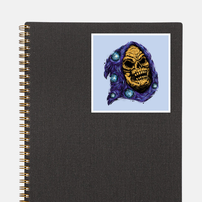 Starry Night Of Doom-None-Glossy-Sticker-glitchygorilla