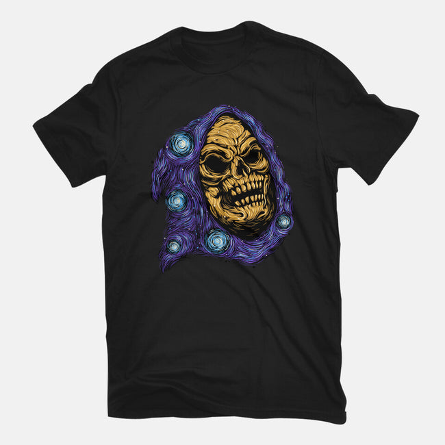 Starry Night Of Doom-Mens-Heavyweight-Tee-glitchygorilla