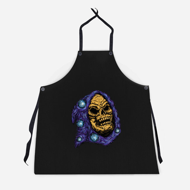 Starry Night Of Doom-Unisex-Kitchen-Apron-glitchygorilla