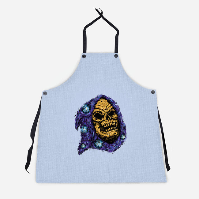 Starry Night Of Doom-Unisex-Kitchen-Apron-glitchygorilla