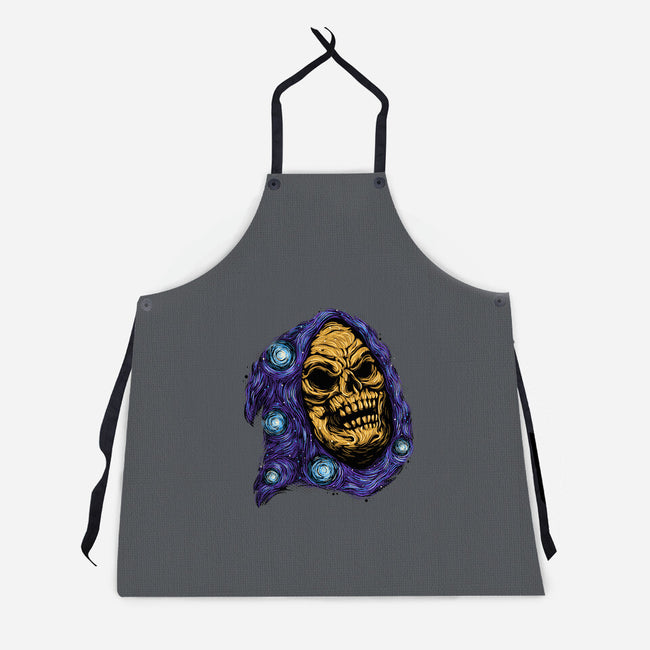 Starry Night Of Doom-Unisex-Kitchen-Apron-glitchygorilla