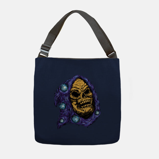 Starry Night Of Doom-None-Adjustable Tote-Bag-glitchygorilla