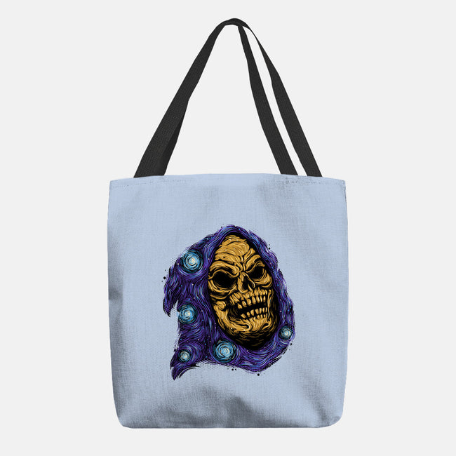 Starry Night Of Doom-None-Basic Tote-Bag-glitchygorilla