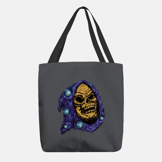Starry Night Of Doom-None-Basic Tote-Bag-glitchygorilla