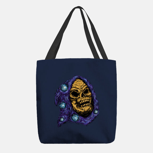 Starry Night Of Doom-None-Basic Tote-Bag-glitchygorilla
