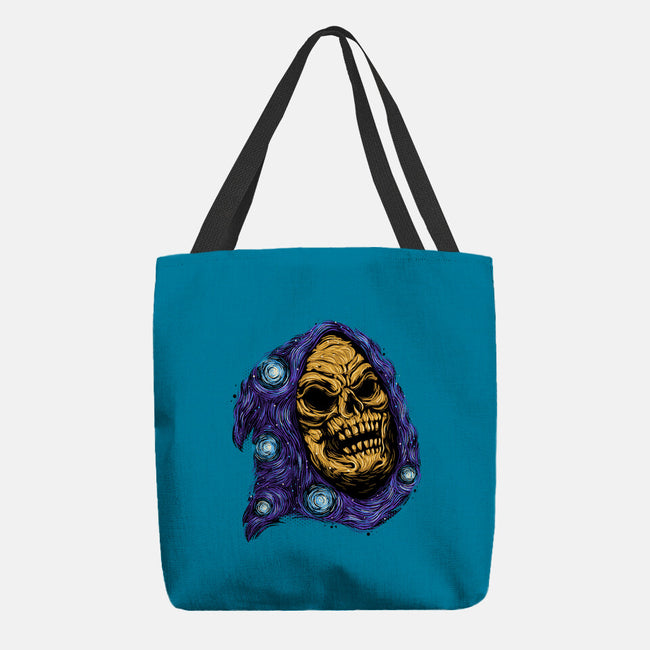 Starry Night Of Doom-None-Basic Tote-Bag-glitchygorilla