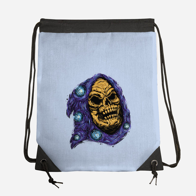 Starry Night Of Doom-None-Drawstring-Bag-glitchygorilla
