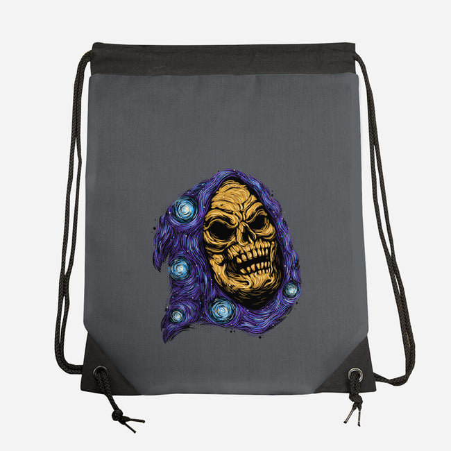 Starry Night Of Doom-None-Drawstring-Bag-glitchygorilla