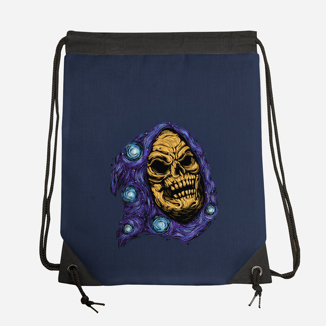 Starry Night Of Doom-None-Drawstring-Bag-glitchygorilla