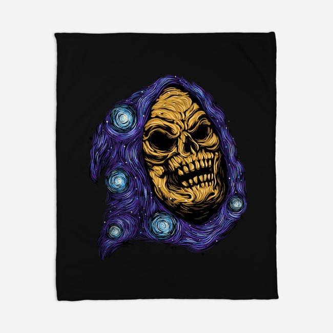 Starry Night Of Doom-None-Fleece-Blanket-glitchygorilla