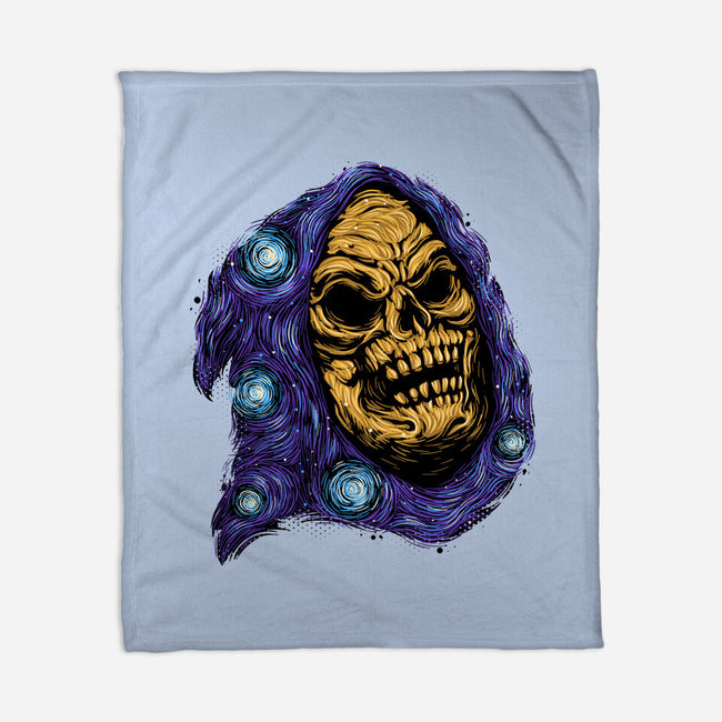 Starry Night Of Doom-None-Fleece-Blanket-glitchygorilla