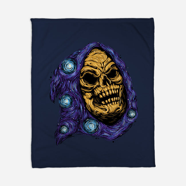 Starry Night Of Doom-None-Fleece-Blanket-glitchygorilla