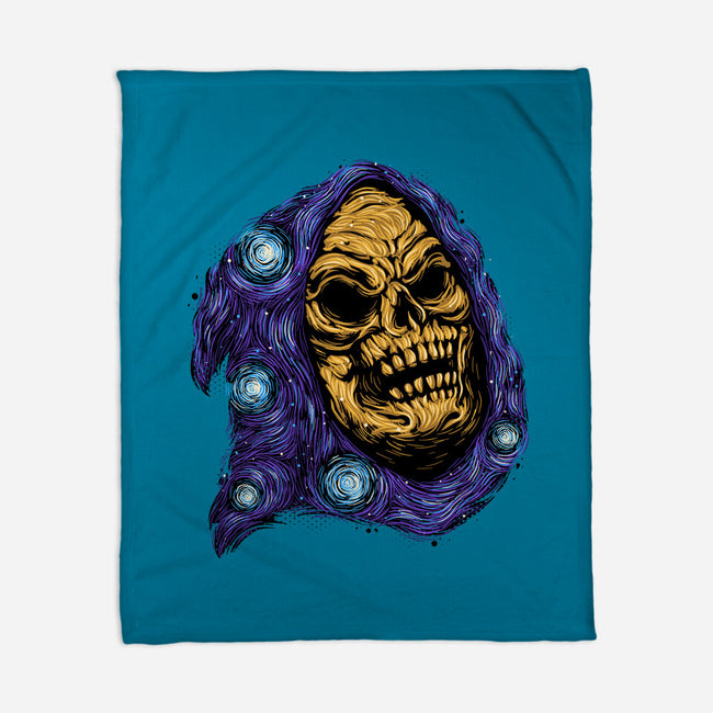 Starry Night Of Doom-None-Fleece-Blanket-glitchygorilla