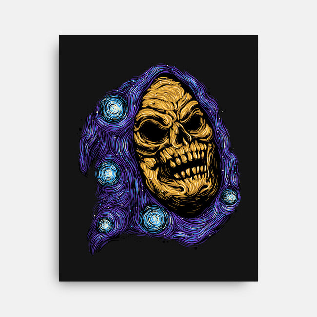 Starry Night Of Doom-None-Stretched-Canvas-glitchygorilla