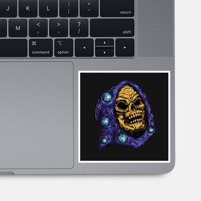 Starry Night Of Doom-None-Glossy-Sticker-glitchygorilla