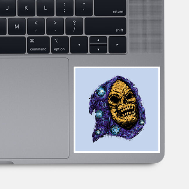 Starry Night Of Doom-None-Glossy-Sticker-glitchygorilla