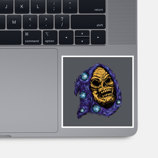 Starry Night Of Doom-None-Glossy-Sticker-glitchygorilla