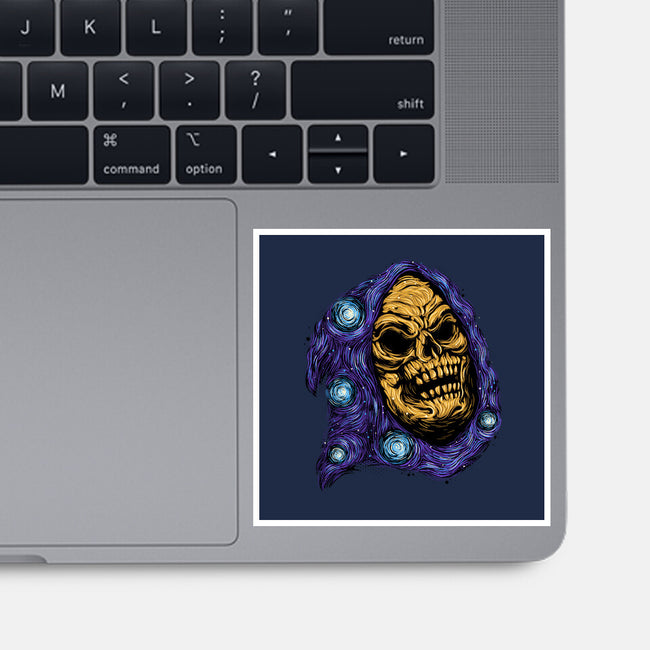 Starry Night Of Doom-None-Glossy-Sticker-glitchygorilla