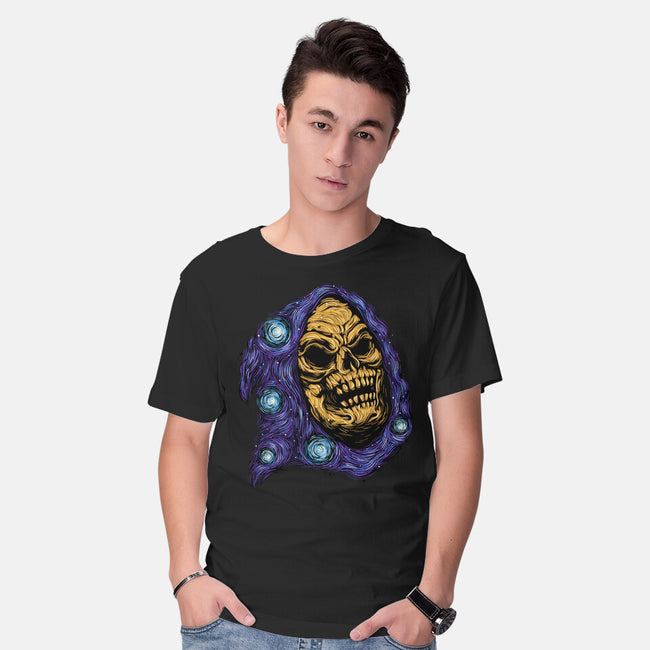 Starry Night Of Doom-Mens-Basic-Tee-glitchygorilla