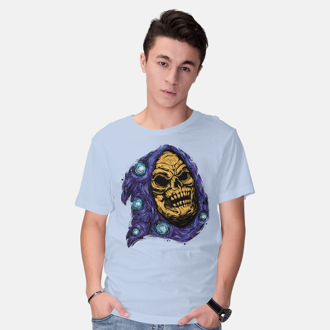 Starry Night Of Doom-Mens-Basic-Tee-glitchygorilla