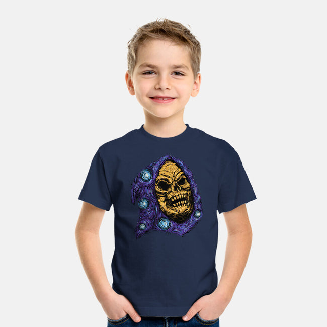 Starry Night Of Doom-Youth-Basic-Tee-glitchygorilla