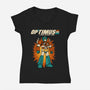 A Real Autobot Hero-Womens-V-Neck-Tee-Melonseta