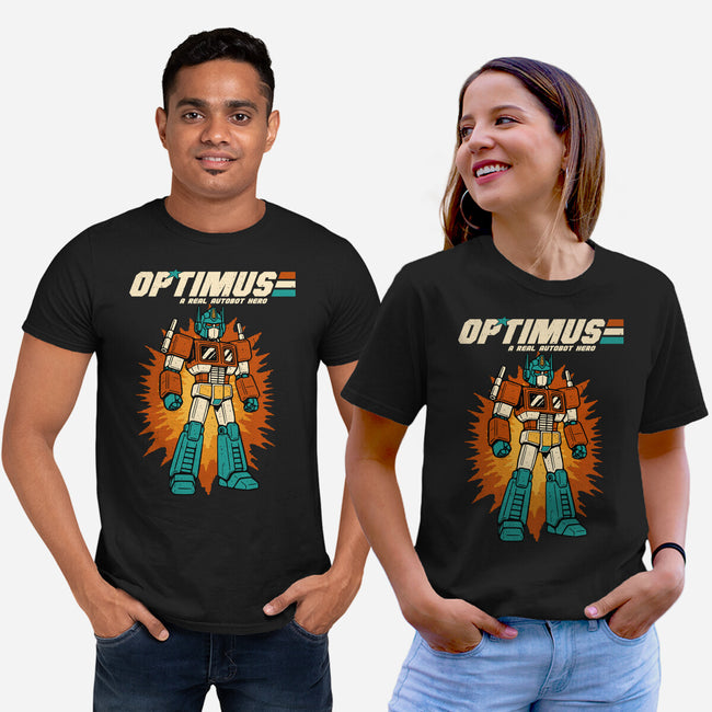 A Real Autobot Hero-Unisex-Basic-Tee-Melonseta