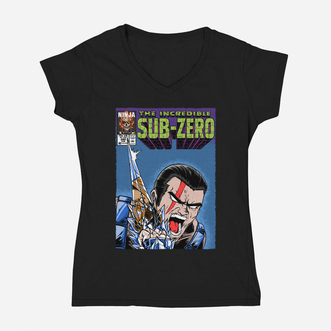 The Incredible Sub-Zero-Womens-V-Neck-Tee-joerawks