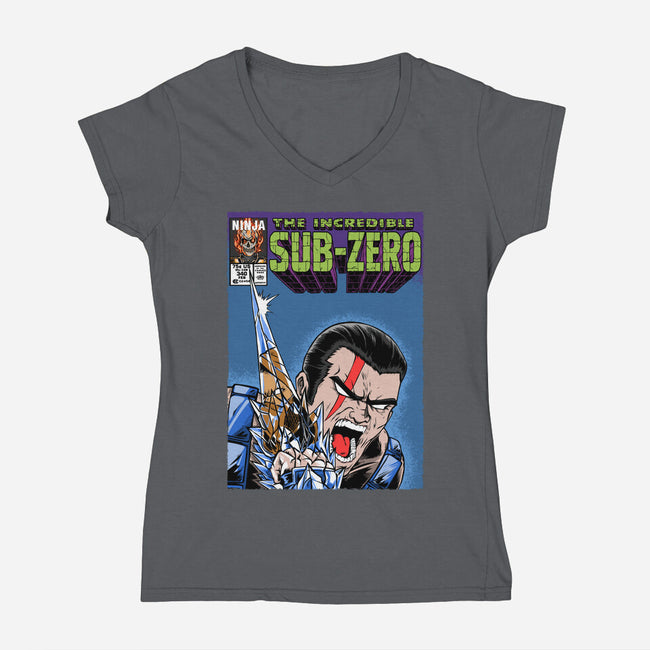 The Incredible Sub-Zero-Womens-V-Neck-Tee-joerawks