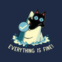 Everything Is Fine Shark Attack-Unisex-Basic-Tank-tobefonseca