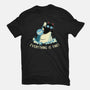 Everything Is Fine Shark Attack-Womens-Fitted-Tee-tobefonseca