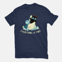 Everything Is Fine Shark Attack-Womens-Fitted-Tee-tobefonseca