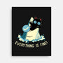 Everything Is Fine Shark Attack-None-Stretched-Canvas-tobefonseca