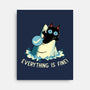 Everything Is Fine Shark Attack-None-Stretched-Canvas-tobefonseca
